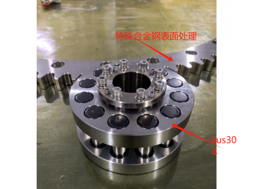 RGD齒圈齒輪是全SUS304不銹鋼材質(zhì)還是其他材質(zhì)？特殊合金鋼表面處理會(huì)生銹嗎？硬度多少？